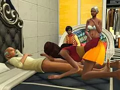 Indian step dad fucks his step daughter in front of step mom and step son - desi teen 18+ fuck