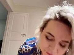 I am the amateur stepmom getting fucked by my stepson in this intense scene.