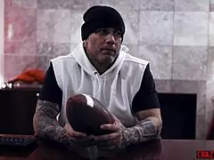 have you seen this big tits milf giving a hardcore tit job to a young athlete?