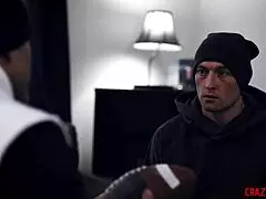 have you seen this big tits milf giving a hardcore tit job to a young athlete?