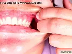 Mouth Fetish Closeup: Gagged And Choked In Intense BDSM Play With Rough Handling And Fetish Elements