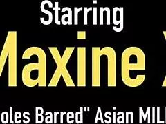 maxine x overwhelmed in bdsm, pussy and butt banged under pvc hood