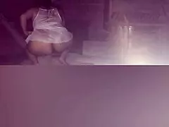 i masturbates as stepmom while alone at home, my pussy dripping and shaking