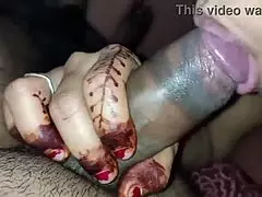 A newly married couple shares a blowjob and pussy licking video