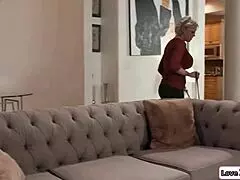 Milf teaches stepdaughter to masturbate with shaved pussy instructions.