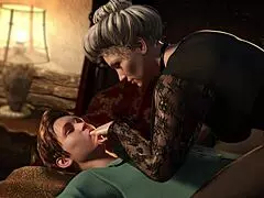 watch this freaky milf dominate a young guy in a full bio game?