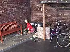 hey, that bad girl got taught a hot lesson by the police officer in stockings