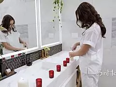 Masseuse Realizes Too Late She's Fucking Her Stepson.