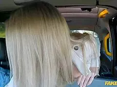 big tits british milf feels the thrill of cheating in public taxi