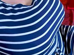 A stepmom with big tits shows them to her stepson and offers her ass for anal 😈