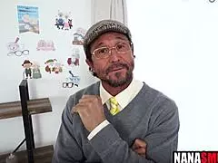 Threesome With Step Granny & Step Grandpa