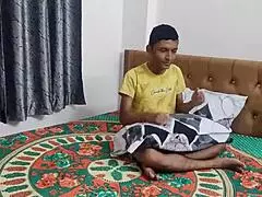 Amateur group desi sex with two girls fucking a skinny boy in indian ffm threesome