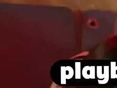 Hot big tits black milf poses amazing big ass after workout!