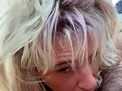 Pretty Hooker Kneels for Man to Cum in Mouth After Amazing Blowjob