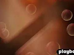 All natural bubble butt milf Alana Wolfe poses seductively for Playboy and enjoys it.