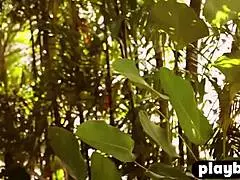 All natural bubble butt milf Alana Wolfe poses seductively for Playboy and enjoys it.