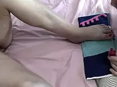 Milf blonde mature and cute brunette virgin paint toes in stockings, handjob fingering lesbians?