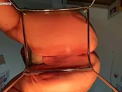 BBW rides dildo, creamy pussy 😏