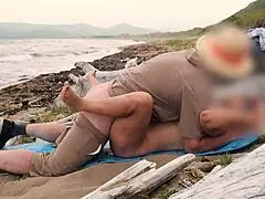 an exhibitionist woman has a fateful meeting with a stranger on the sea beach xsanyany