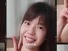 Imagine this Japanese MILF's small tits and shaved pussy taking creampie after creampie