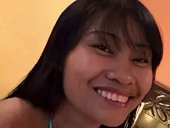 tourist filmed asian mature whore no condom amateur sex at hotel with smartphone