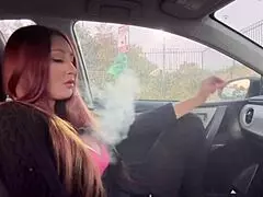 italian big tits milf artemisia love smoking session fetish for you long hair hot