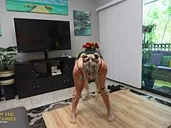 stepmom isnt done with her workout we keep going until i cant hold it back anymore ~ kymber leigh aitsf250726 3of3