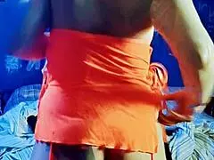 Big booty white girl worships my bwc for the first time