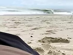 A Fat Dick In The Ass Perked Up A Milf Dozing On The Beach