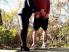 special approach of a lustful step mother to a depraved step son in public