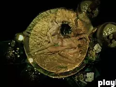 Heet ding masseert milf in sexy lingerie