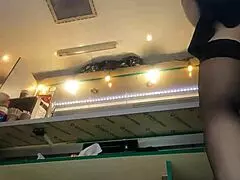 Sexy Milf With Long Legs And Big Pussy Lips Upskirt At Work?