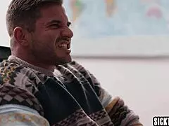 two big ass teachers fucked by colleague after he got caught masturbating 😏