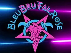 Bleubrutalrose devil in pink heels goth milf latex dildo