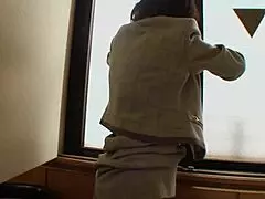 fucking asian milf in anal action with big tits and gaping asshole.