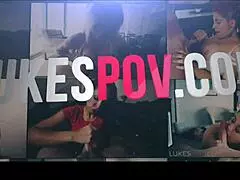 Sexy mature nurse gives pov blowjob and massive facial