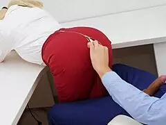 Office Milf Teases Anal!