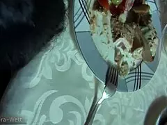 Public Restaurant Orgy: Fucking and Facials in Front of Guests