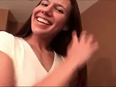 Misty Haze Boldly Sucks Cock And Swallows Cum In Pantyhose