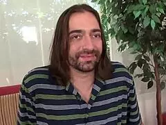 a hot white brunette enjoying both white and black cock