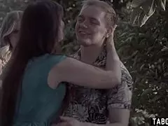 Stepmom Syren De Mer And Stepson Lick Teen Girlfriend Nikki Sweet In Home Movie