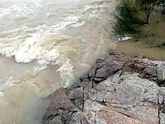 जंगल में नदी किनारे सौतेली माँ के साथ मजेदार चुदाई