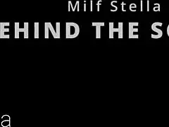 two orgasms for big butt in booty shorts - stella's self pleasure e36 - milf stella