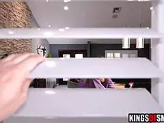 Young voyeur caught spying on hot milf Angelica Amore and Leo Valentino 😏