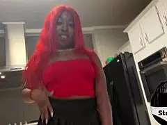 str8rich fucking sexy red head ebony teen in the ass at wild halloween party in atlanta