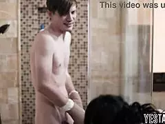 Lonely Big Tits Milf Stepmom Bathes and Fucks Young 18+ Hung Stepson