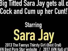 Busty big titted sara jay gets all of dirks cock and cum up her cunt