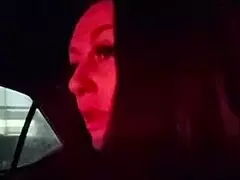 i flashed my juicy boobs in car