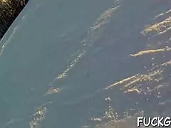 teen gets her pink pussy fucked on camera in amateur pickup