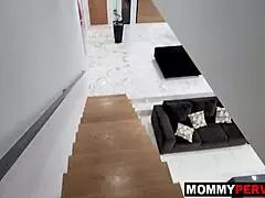 Hot step mom fucks step son in family video.